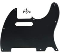 Dopro Pickguard à 8 trous pour guitare Telecaster américain/mexicain FD Telecaster Noir 3 plis