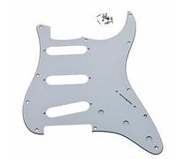 Dopro Pickguard blanc à 3 plis avec 11 trous de style Strat à pont inversé pour Stratocaster FD Jimi Hendrix