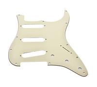 Dopro Pickguard blanc vieilli à 11 trous style Strat à pont inversé pour Fender Jimi Hendrix Stratocaster