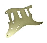 Dopro Pickguard de guitare 8 trous en aluminium anodisé style vintage ST Strat SSS pour American Fender Strat Doré