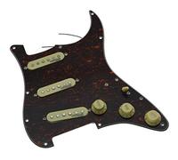 Dopro Pickguard de guitare avec micros Wilkinson pré-câblés ST pour Stratocaster USA/Mexique FD Stratocaster Rouge tortue