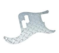 Dopro Pickguard de précision en métal anodisé avec 13 trous pour basse American Fender Precision Bass - Argenté