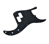 Dopro Pickguard de précision en métal anodisé avec 13 trous pour guitare basse American Fender Precision Bass Noir