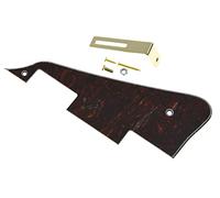 Dopro Pickguard pour guitare LP Tortue noire avec support doré pour Epiphone Les Paul
