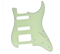 Dopro Pickguard pour guitare Strat HSS 11 trous avec montage pour micro humbucking à 3 vis - Vert menthe - Compatible avec Fender Stratocaster américaine