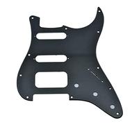 Dopro Pickguard pour guitare Strat HSS à 11 trous Humbucking à 2 vis pour American FD Stratocaster Matte Black