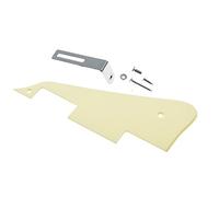 Dopro Pickguard simple pour guitare LP 1 pli avec support chromé pour Epiphone Les Paul Crème