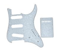 Dopro Pickguard SSS pour guitare et plaque arrière couvercle Tremolo Trem compatible avec guitare Yamaha PACIFICA Blanc nacré