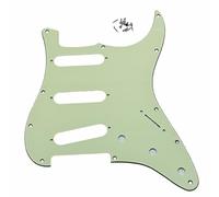 Dopro Pickguard vert menthe 11 trous style Strat pour guitare FD Jimi Hendrix Stratocaster avec chevalet inversé