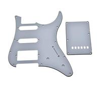 Dopro Plaque arrière pour guitare HSS Pickguard et Tremolo Trem pour guitare PACIFICA Blanc 3 plis