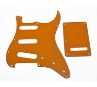 Dopro Plaque arrière pour Strat SSS 11 trous pour Strat USA/Mexicaine FD Strat Orange 3 plis