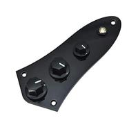 Dopro Plaque de contrôle chargée - Plaque de commande pré-câblée avec faisceau de câblage pour FD Electric Jazz Bass J Bass - Noir