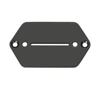 Dopro Plaque de contrôle de sélecteur de micro de guitare électrique avec fente de lame pour Jaguar contemporain/Marr Noir