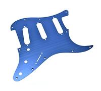 Dopro Plaque de protection en aluminium anodisé 11 trous pour guitare Stratocaster SSS Bleu