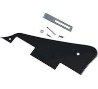 Dopro Plaque de protection pour guitare électrique LP noire à 3 plis avec support chromé pour Epiphone Les Paul