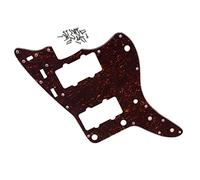 Dopro Plaque de protection pour guitare jazzmaster américaine vintage JM avec vis pour Fender Vintage Jazzmaster Rouge Vintage Tortue