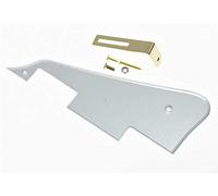 Dopro Plaque de protection pour guitare LP avec miroir argenté et support doré pour Epiphone Les Paul