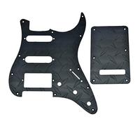 Dopro Plaque diamant à 11 trous pour Stratocaster américaine/mexicaine Noir