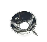 Dopro Plaque jack et vis en laiton pour guitare électrique américaine Tele/Telecaster Nickel