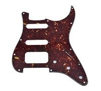 Dopro Protection de manche à 11 trous pour guitare Strat HSS, support à 2 vis pour micro humbucking pour Stratocaster FD américaine vintage tortue