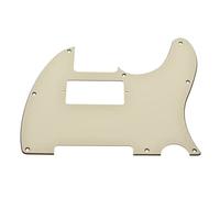 Dopro Protège-médiator Humbucker 8 trous pour Telecaster FD Telecaster américain/mexicain Blanc vieilli 3 plis