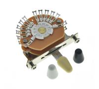Dopro Sélecteur de micro 5 positions Super Switch Super Switch 4 pôles pour guitare Strat/Nashville Tele avec embouts noir/ivoire/blanc