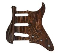 Dopro ST SSS Pickguard vintage 8 trous en plastique Imprimé 3D Motif bois.