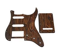 Dopro Strat HSS Guitare 3D en plastique imprimé plaque arrière de trémolo ST pour Fender Strat américain et mexicain Motif bois