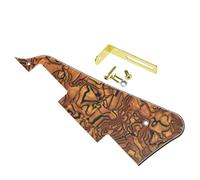 Dopro Tiger Stripe LP Pickguard de guitare avec support doré pour Epiphone Les Paul, K891+B601-DOPRO