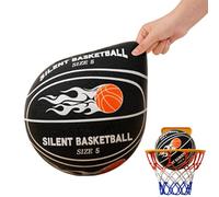 Dopsyesn Ballon Basket Mousse Silencieuse Taille 7/5, BallonD'entraînement À RebondSilencieux en Mousse pour L'intérieur,Ballon De Basket-Ball sans Bruit Et en Toute Sécurité pour Un Anniversaire