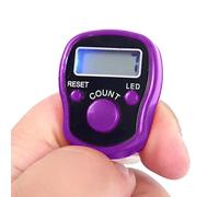 Dopsyesn Compteur Digital à Doigt - Bague Électronique LED Compteur Manuel à Doigt - Accessoire Portable Réinitialisable d'Entraînement avec Affichage pour Tricot Natation Sport