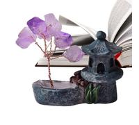 Dopsyesn Décor en - Arbre Spirituel en d'Améthyste Naturelle,Figurines Positives Reiki Décoration Maison Statue Spirituelle pour Chambre Table Fenêtre Cadeau De Pendaison De