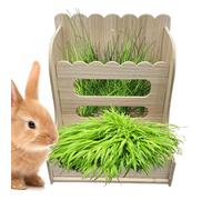 Dopsyesn Distributeur de Foin pour Lapins | Support Debout pour Foin dans Les Cages de Lapins - Système d'alimentation pour Petit Animal dans Habitat et Enclos Domestique