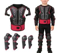 Dopsyesn Équipement de Moto Tout Terrain pour | Set de Protection 5 Pièces Réglable,Équipement De Protection Thoracique Cyclisme | pour Garçons et Filles, Cyclisme, Roller, Trottinette,