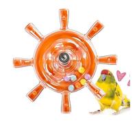 Dopsyesn Jouets pour Perruches | Petit Hochet Roue d'exercice à Mâcher Coloré | Roue Jouet pour Cage De Perruche | pour Calopsittes Perruches Loris Perroquets Exercice