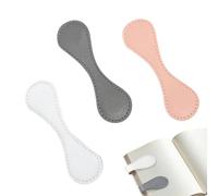 Dopsyesn Marque-page en cuir magnétique,Lot de 3 Porte-pages pour la Lecture | Pinces à aimant double face pour signets - pour bibliothèques, école, bureau, étude biblique, enseignants, étudiants,
