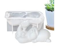 Dopsyesn Moules À Bougie En Silicone,Moule Époxy Pour Artisanat | Forme Animale Souple Et Réutilisable De Haute Précision Pour Art Époxy Décorations Fête Halloween Fête Des Mères