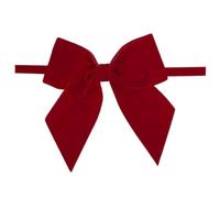 Dopsyesn Nœuds Noël Rouges Décorations pour Couronne De Fêtes Attachées | Nœuds Noël rouges en velours vintage Pour Porte, Placard, Chaise, Escalier, Mur, Style Maison De Campagne, Intérieur Et