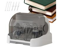 Dopsyesn Organisateur de Biberons | Grand Range-Biberons avec Couvercle,Séchage Anti-Poussière pour Plan de Toilette Cuisine Salle de Bain Multi Usage