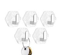 Dopsyesn Patère pour Serviettes,5 Porte-serviettes Mural pour Salle de Bain | Porte-Manteaux Adhésifs pour Appartement Camping-Car Salon Cuisine et Stockage Piscine