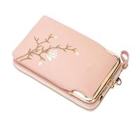 Dopsyesn Sac Bandoulière Femme - Porte-Monnaie Mini en Cuir PU,Portefeuille Téléphone Léger avec Bandoulière pour Voyage Sport Été Randonnée