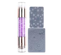 Dopsyesn Stampers à ongles, outil de Stamper Nail,Empestation d'art stylos - Décoration de strass de strass doubles stylos à empreindre les stylos pour la manucure Salon à la maison Femmes Girls