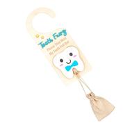 Dopsyesn Suspension Porte Petite Souris en Bois | Boîte de Collecte avec Fente pour Pièces - Boîte Souvenir en Bois avec Pochette pour la Collection et le Stockage des à la Maison pour