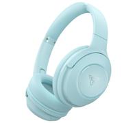 DOQAUS Casque Bluetooth sans Fil 70 Heurs de Lecture,Bleu pâle