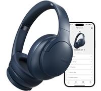 DOQAUS Casque Bluetooth sans Fil 90 Heurs de Lecture,Bleu Marine | 9 Modes EQ,Bluetooth 5.4 Casque Audio avec App,Micro Intégré pour Appels,Musique,Téléphone,Tablette et PC