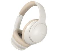DOQAUS Casque Bluetooth sans Fil 90H Durée Lecture 3 Modes EQ BT V5.4, Casque Bluetooth,Cache-Oreilles protéines,Casque sans Fil stéréo HiFi Microphone pour Voyage/Travail/Vie-Blanc Gris