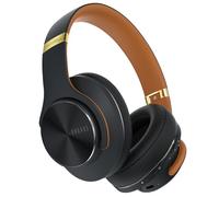 DOQAUS Casque Bluetooth sans Fil, Casque Bluetooth 3 EQ Modes, Casque 52 Heure autonomie, Casque Audio avec Microphone Intégré, Casque sans Fil pour Cours en Ligne/téléphone/tablettes/pc (Noir marron)