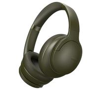 DOQAUS Casque Bluetooth supra-auriculaire, 90 heures d'autonomie, 3 modes EQ, basses stéréo HiFi, cache-oreilles doux, casque pliable pour téléphone/PC (vert militaire)