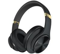 DOQAUS Casque Bluetooth supra-auriculaire, 90 heures de lecture, casque sans fil Bluetooth 5.3, 3 modes EQ, casque stéréo Hi-Fi pliable sans fil, coussinets souples, microphone intégré, pour téléphone