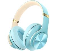DOQAUS Casque Bluetooth supra-auriculaire, casque sans fil avec micro, 90 heures de lecture, 3 modes EQ, casque pliable sans fil avec coussinets protéinés à mémoire de forme doux, Bluetooth 5.0, pour